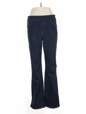 Chico’s Women's Dark Blue Stretch Flare Leg Jeans 10R EuC